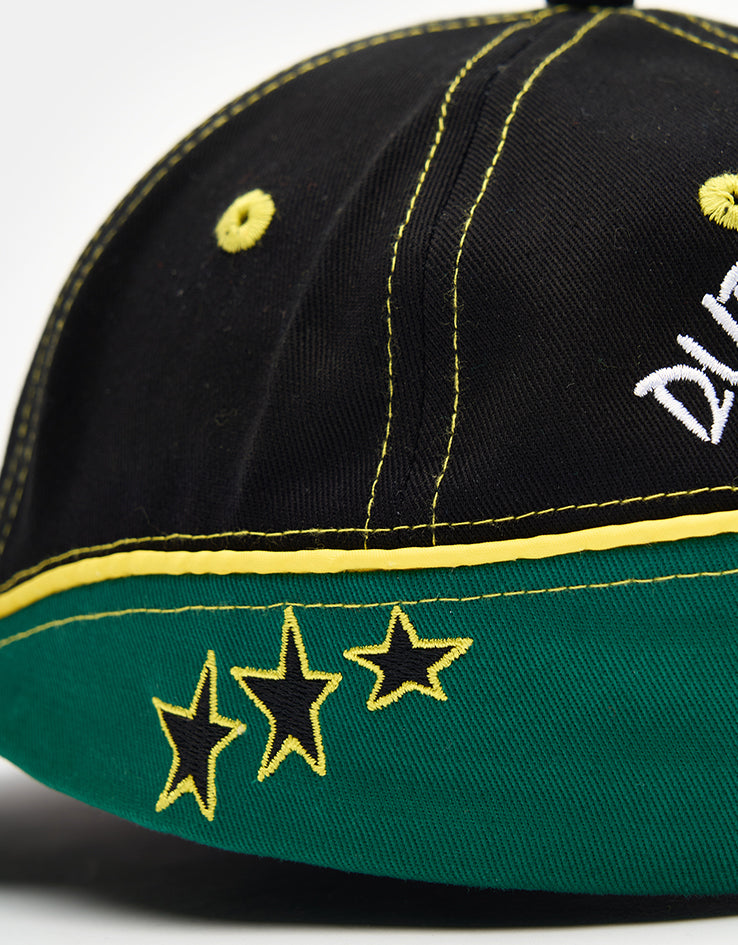 Butter Goods Dub 6 Panel Cap - Black/Green