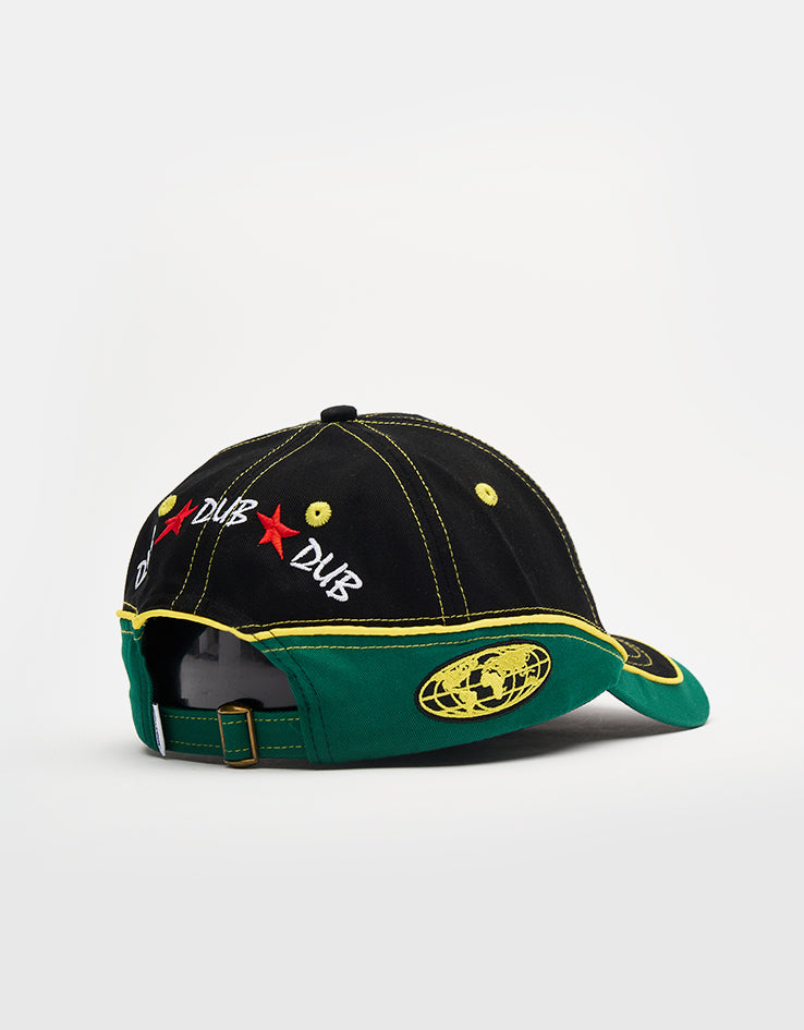 Butter Goods Dub 6 Panel Cap - Black/Green