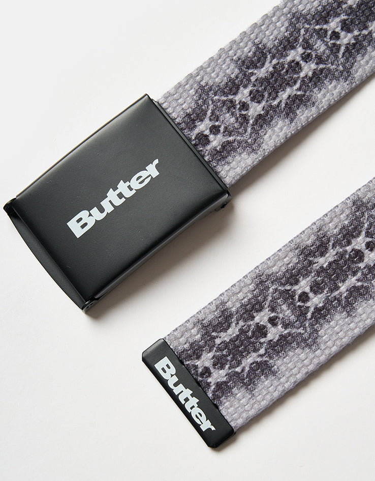 Butter Goods Logo Woven Web Belt - Grey