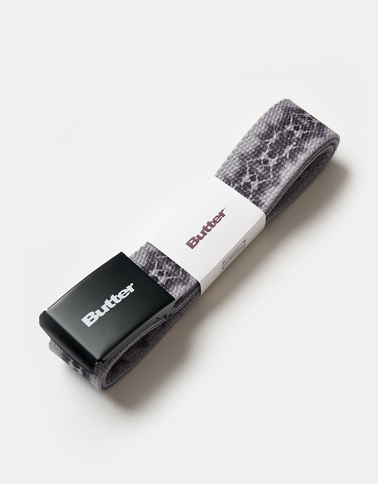 Butter Goods Logo Woven Web Belt - Grey