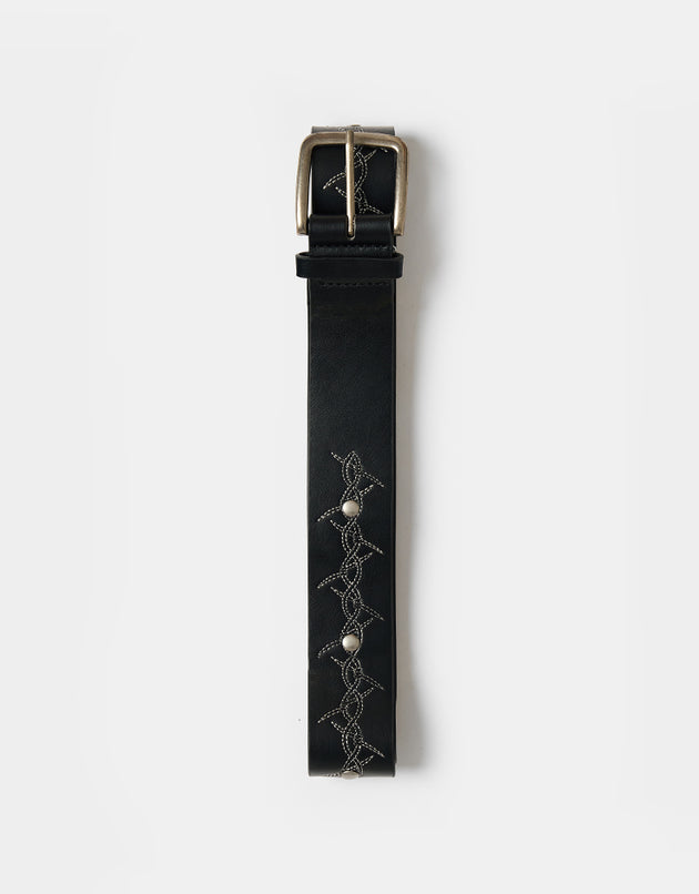 Butter Goods Barbed Wire Studded Belt - Black