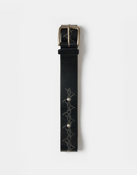 Butter Goods Barbed Wire Studded Belt - Black – Route One 【Butter Goods】Barbed Wire Studded Belt