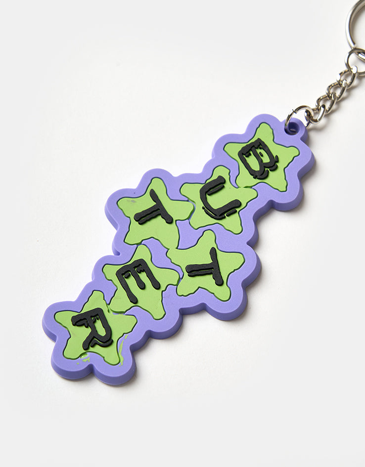 Butter Goods Stars Key Chain - Green/Blue