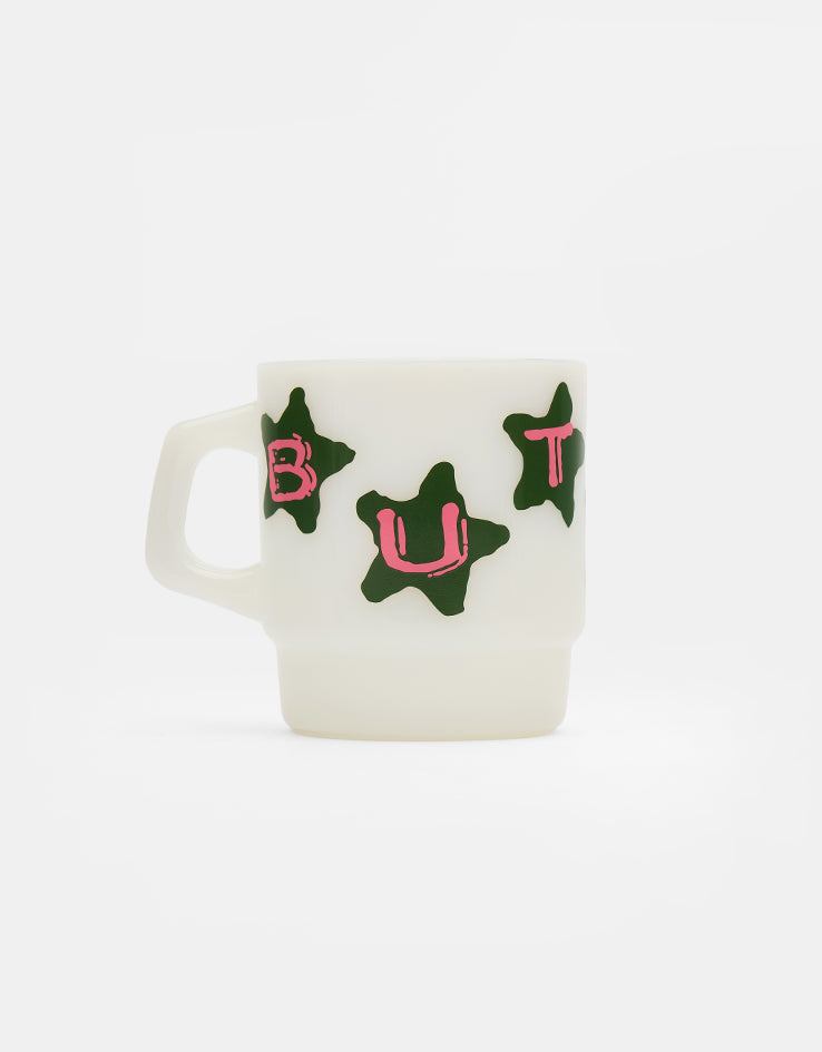 Butter Goods Stars Milk Glass - White