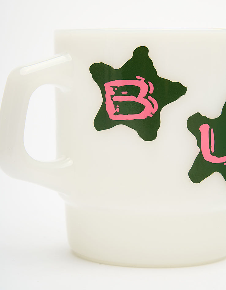 Butter Goods Stars Milk Glass - White