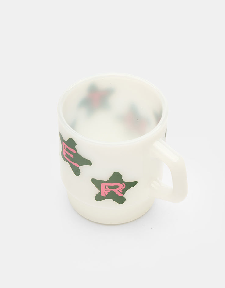 Butter Goods Stars Milk Glass - White