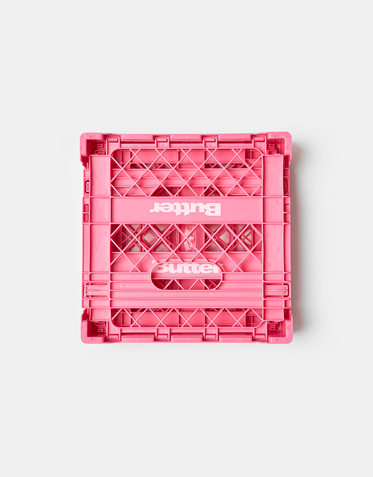Butter Goods Collapsible Record Crate - Pink