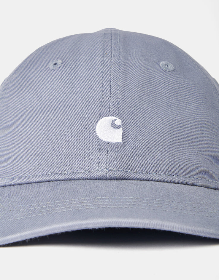 Carhartt WIP Madison Logo Cap - Shady Blue/White