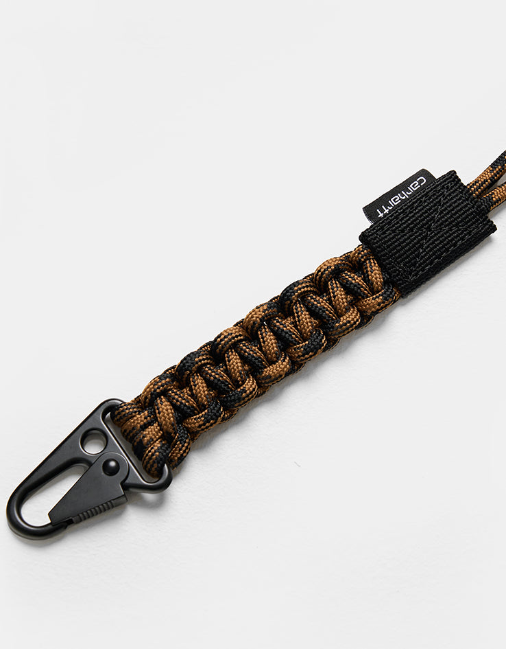 Carhartt WIP Rope Keychain - Hamilton Brown/Black