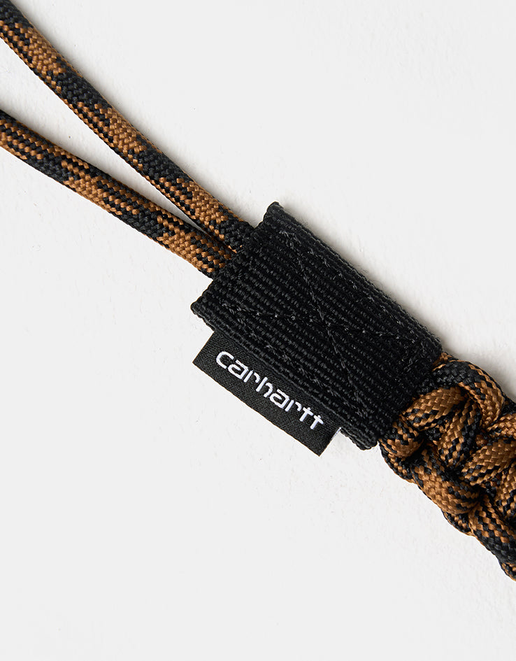 Carhartt WIP Rope Keychain - Hamilton Brown/Black