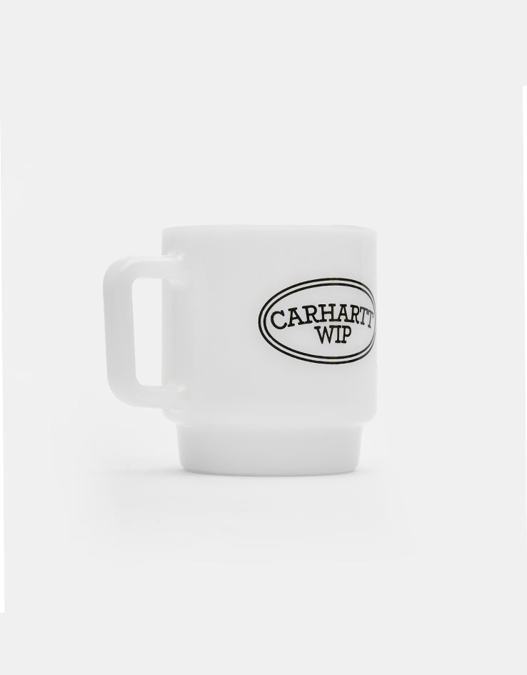 Carhartt WIP Hugging Cats Glass Mug - White