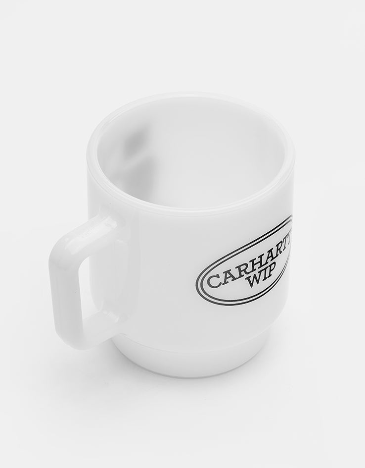 Carhartt WIP Hugging Cats Glass Mug - White