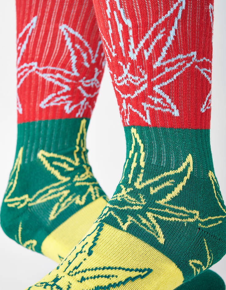 HUF OG Plantlife Socks - HUF Green