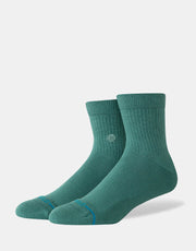 Stance Icon Quarter Classic Crew Socks - Teal