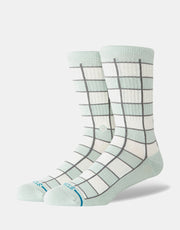 Stance Kitchen Tile Crew Socks - Light Blue