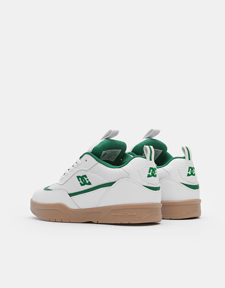 DC JS2 Skate Shoes - White/Green/Gum