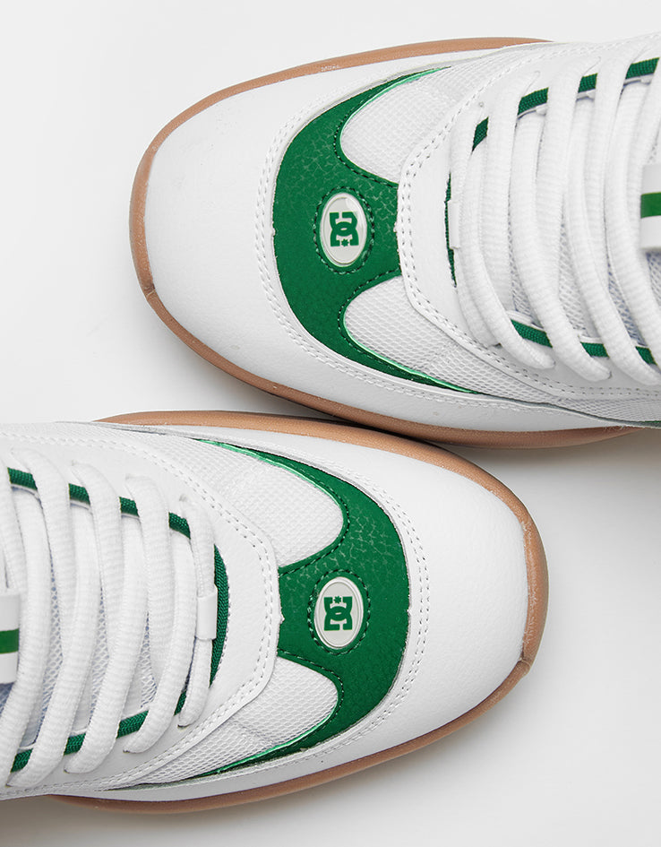 DC JS2 Skate Shoes - White/Green/Gum