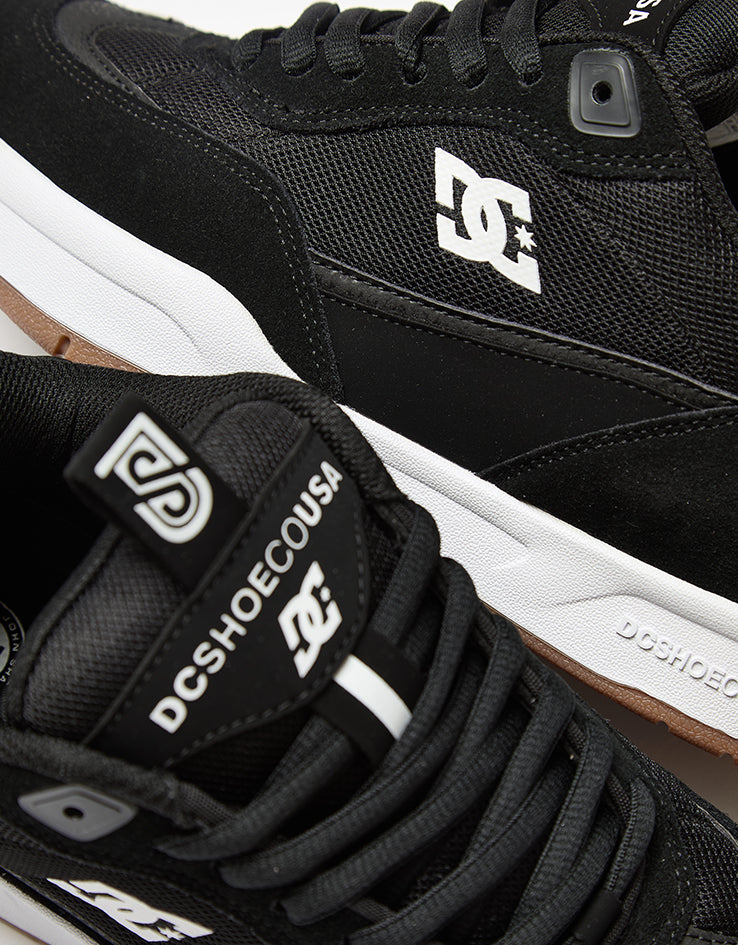 DC JS2 Skate Shoes - Black/White/Gum