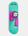 Welcome Sloth on Popsicle Skateboard Deck - 8.5"