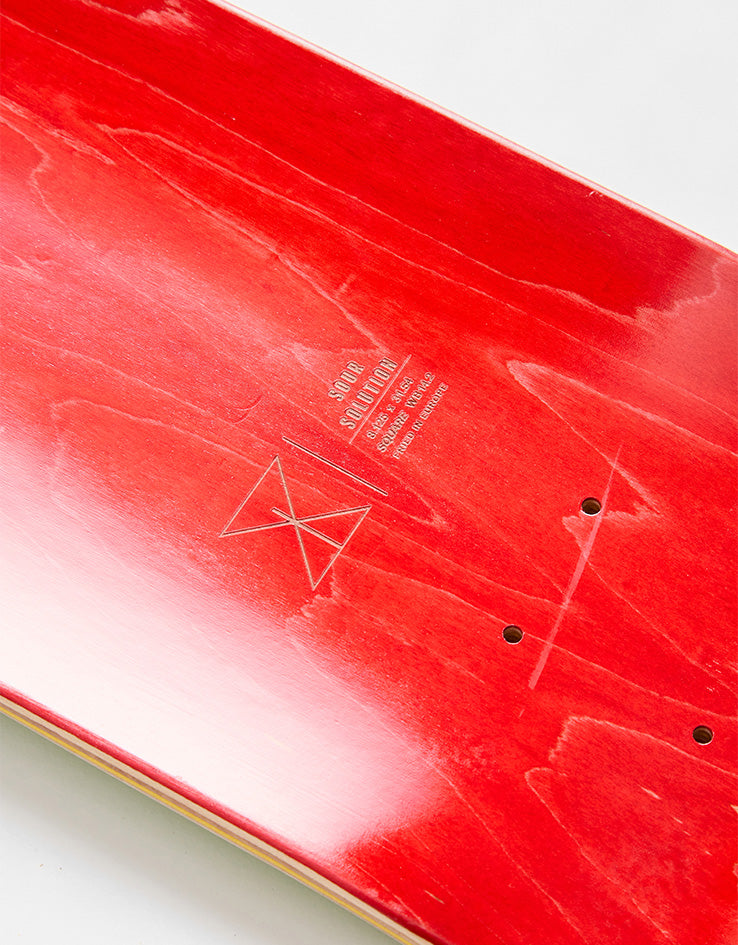 Sour Albert Snake Square Skateboard Deck - 8.125"