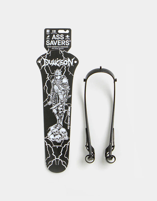 Dungeon x Ass Saver Cold Steel Mudguard – Black/White