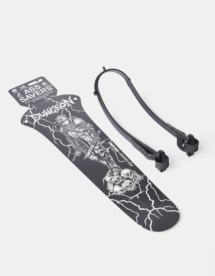 Dungeon x Ass Saver Cold Steel Mudguard – Black/White