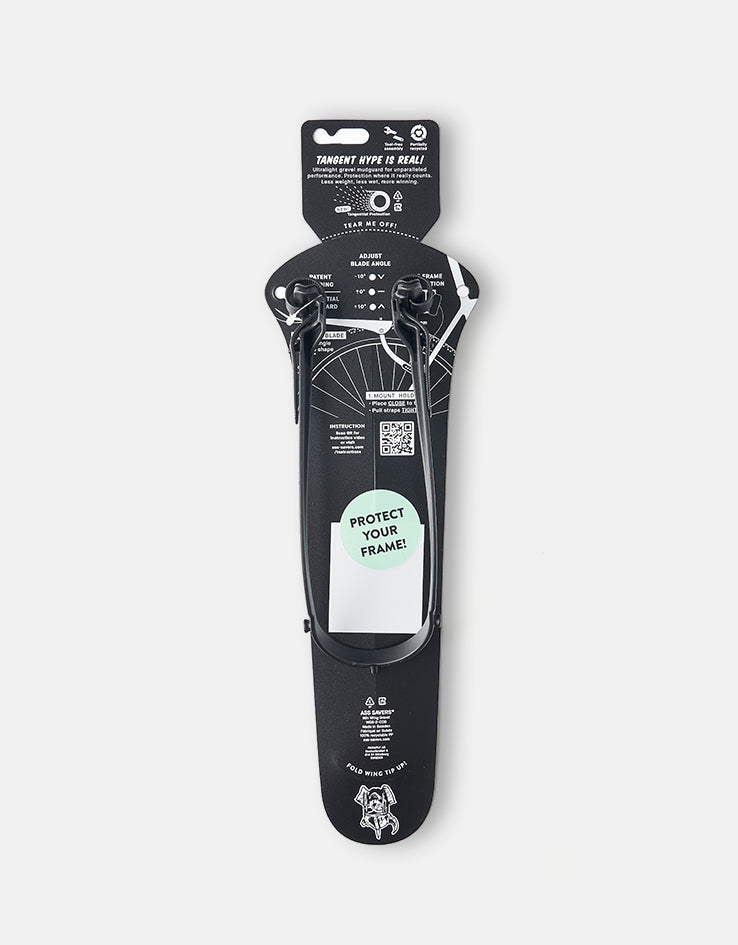 Dungeon x Ass Saver Cold Steel Mudguard – Black/White