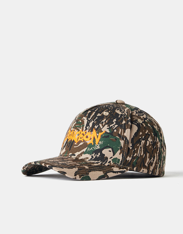 Dungeon Scrawl Logo Cap – Forest Camo/Orange