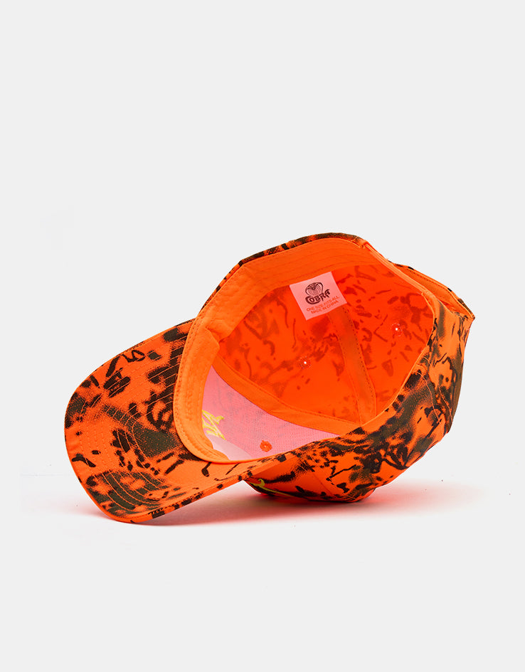 Dungeon Scrawl Logo Cap – Neon Camo/Yellow