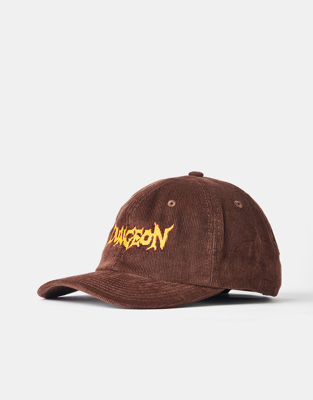 Dungeon Embroidered Cord Cap – Orange/Chocolate