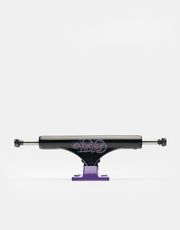 Slappy Bam Margera ST1 Hollow Skateboard Trucks - Black/Purple (Pair)