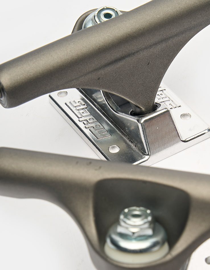 Slappy ST1 Hollow Lights Skateboard Trucks - Gunmetal/Polished (Pair)
