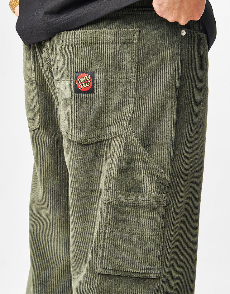 Santa Cruz Cord Carpenter Big Pants - Dark Moss Cord – Route One