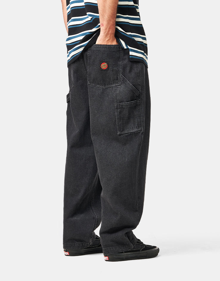Santa Cruz Carpenter Big Pants - Black Wash