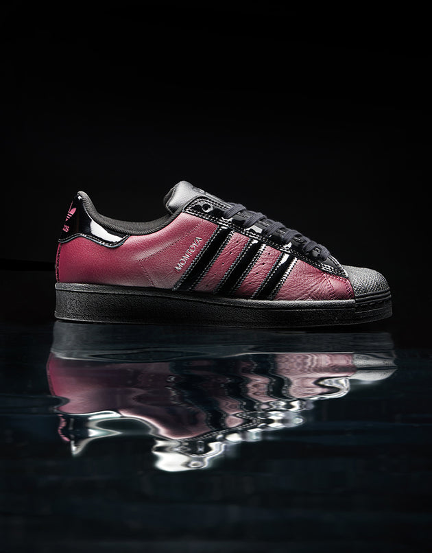 adidas x Marcos Montoya Superstar ADV Skate Shoes - Red Night/Core Black/Red Night