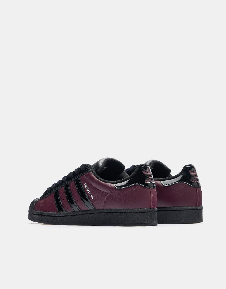 adidas x Marcos Montoya Superstar ADV Skate Shoes - Red Night/Core Bla   Route One