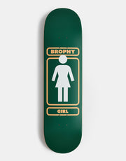Girl Brophy 93 Til Khaki to Shacky G028 Skateboard Deck - 8.19"