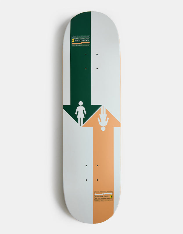 Girl McCrank Khaki to Shacky OG 'DD TWIN TIP' G058 Skateboard Deck - 8.56"