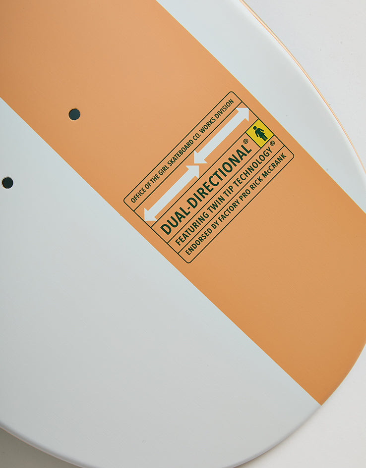 Girl McCrank Khaki to Shacky OG 'DD TWIN TIP' G058 Skateboard Deck - 8.56"