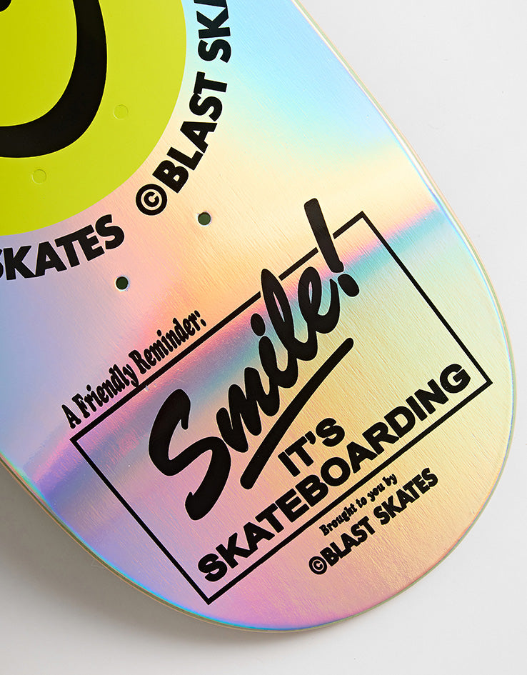Blast Skates Holooraphic Smile Skateboard Deck - 8.25"