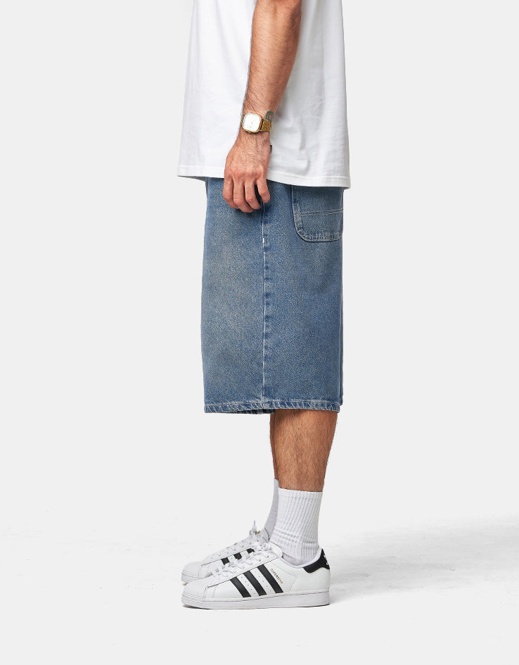 Route One Super Baggy XL Jorts - Washed Blue