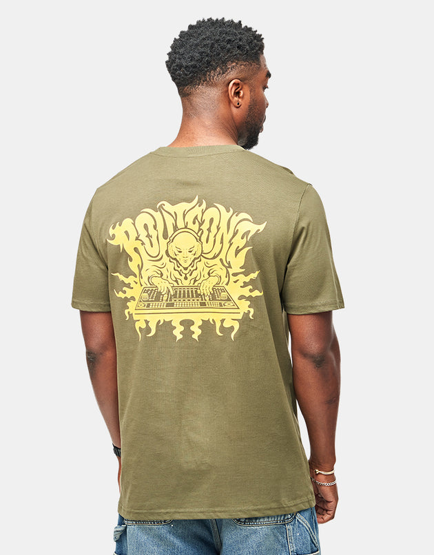 Route One Cosmic Control Organic T-Shirt - Khaki
