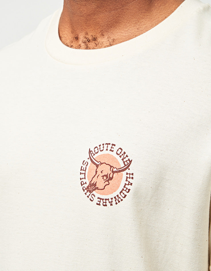 Route One Cowboy Organic T-Shirt - Natural Raw