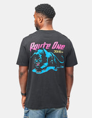 Route One Panther Organic T-Shirt - Black