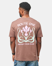 Route One Protect Your Peace Organic T-Shirt - Mocha