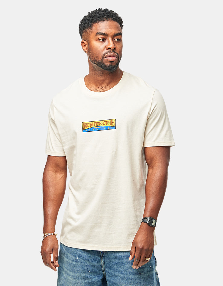 Route One Outdoors Organic T-Shirt - Natural Raw