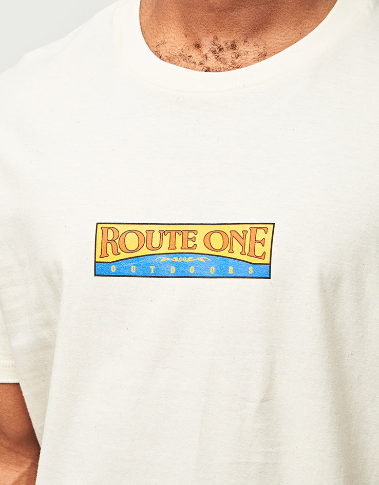 Route One Outdoors Organic T-Shirt - Natural Raw