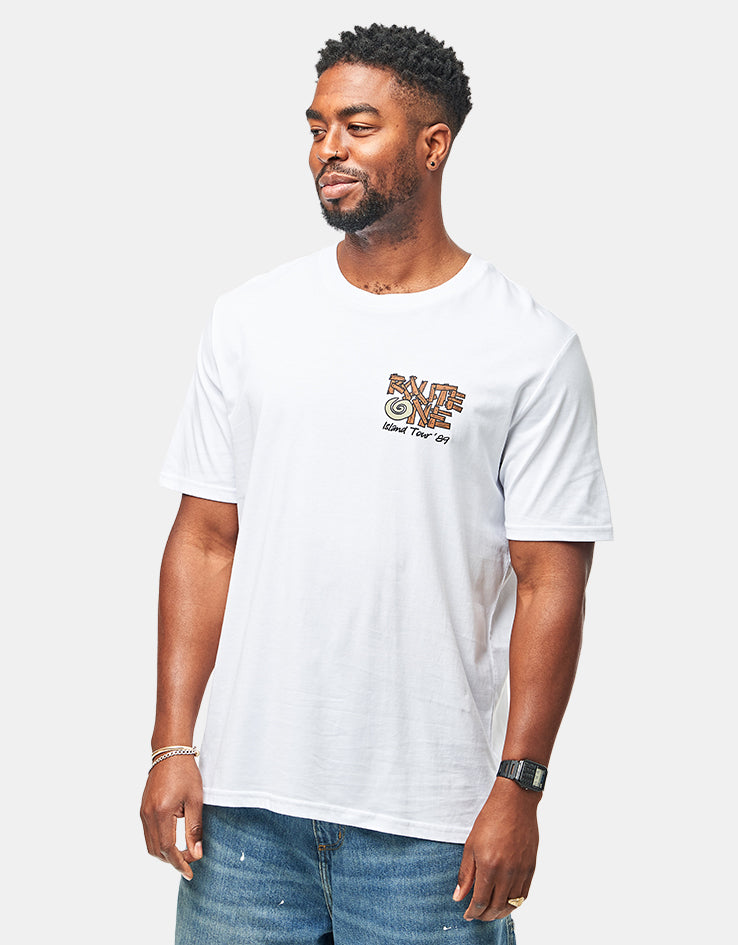 Route One Island Tour Organic T-Shirt - White