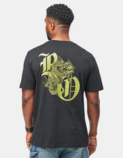 Route One Dragon Organic T-Shirt - Black