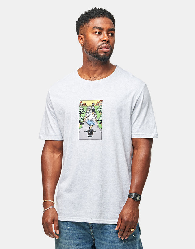 Route One Pursuit Organic T-Shirt - Cool Grey Heather